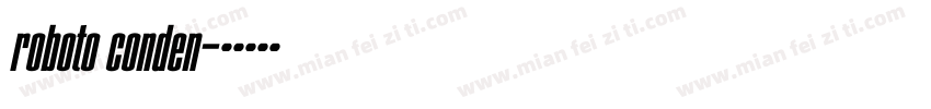 roboto conden字体转换